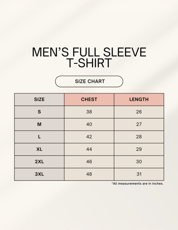 MEN FULL SLEEVE BLACK T-SHIRT