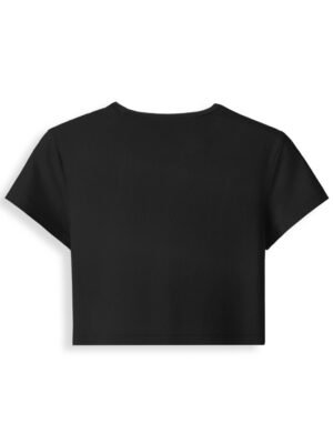 WOMEN BABY BLACK TEE