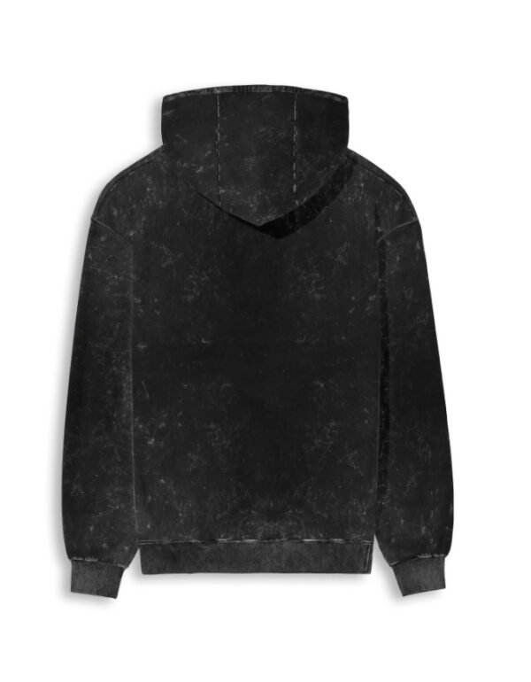 ACID WASHED BLACK HOODIE
