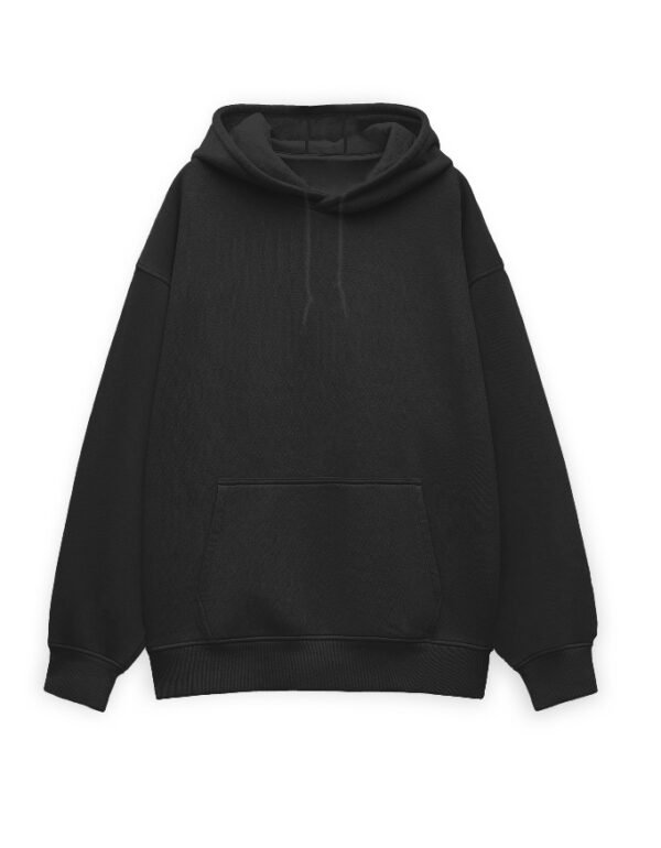 OVERSIZED BLACK HOODIE