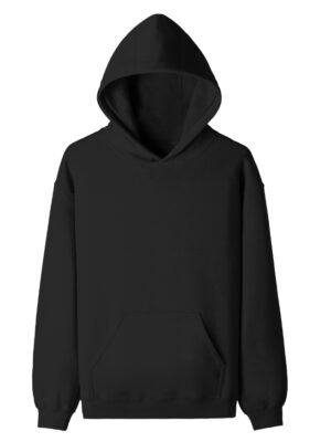PULLOVER BLACK HOODIE