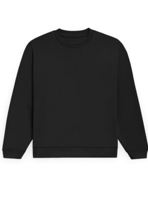 REGULAR BLACK SWEATSHIRT