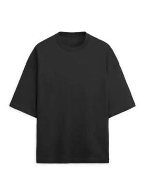 OVERSIZED TERRY BLACK T-SHIRTS