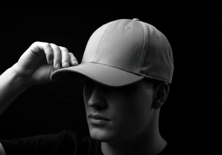 BLACK BASEBALL OTTOMAN CAP